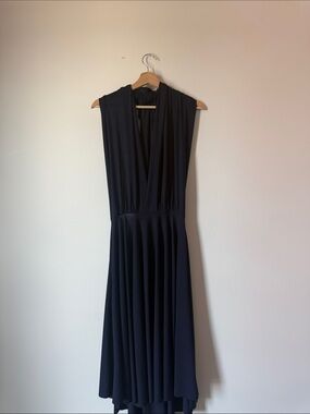 Amazon Navy Midi Bridesmaid Dress
